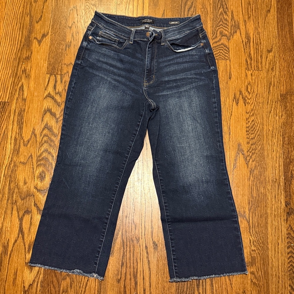 Judy Blue Wide-Leg Crop Jeans - 14W
